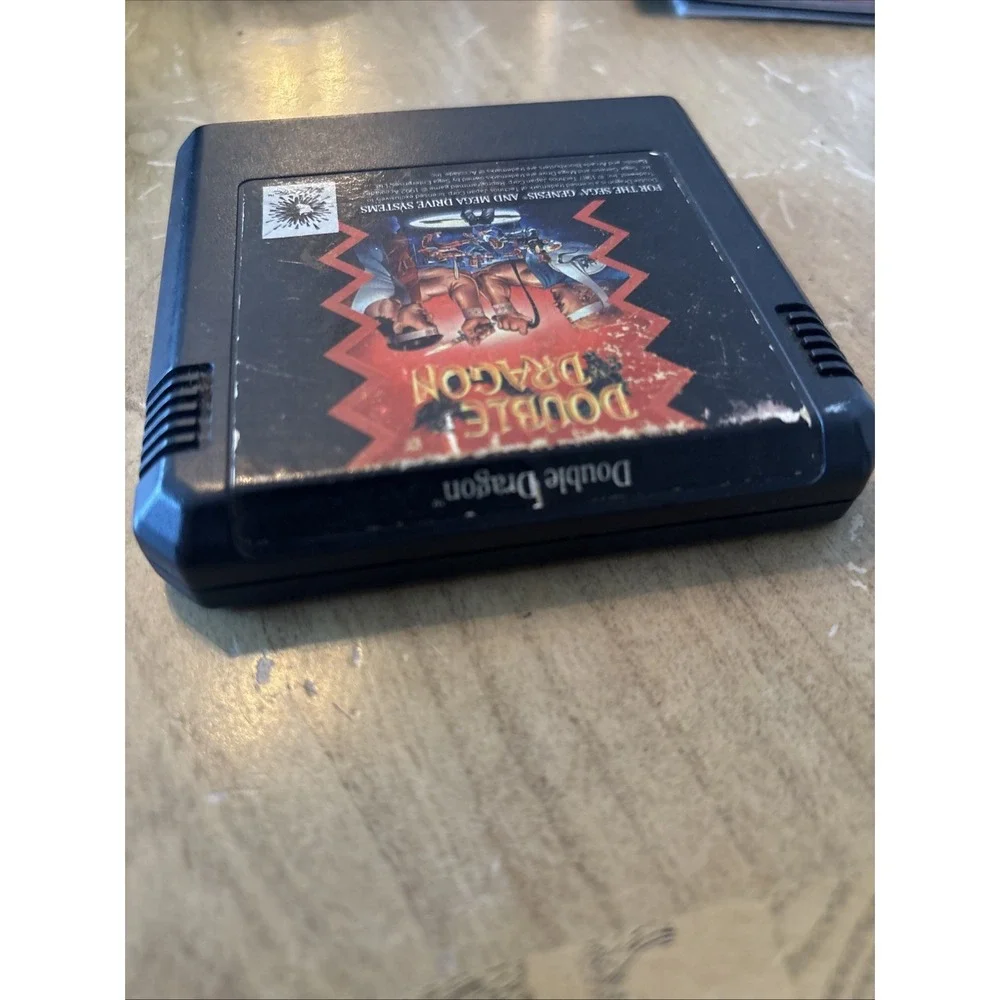 Sega Genesis Double Dragon Hand Polished Conctacts Tested And Working